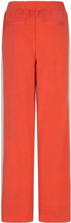Esqualo wide leg regular waist broek rood - Foto 3