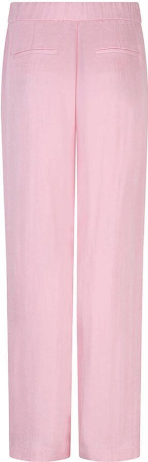 Esqualo wide leg regular waist broek roze - Foto 3