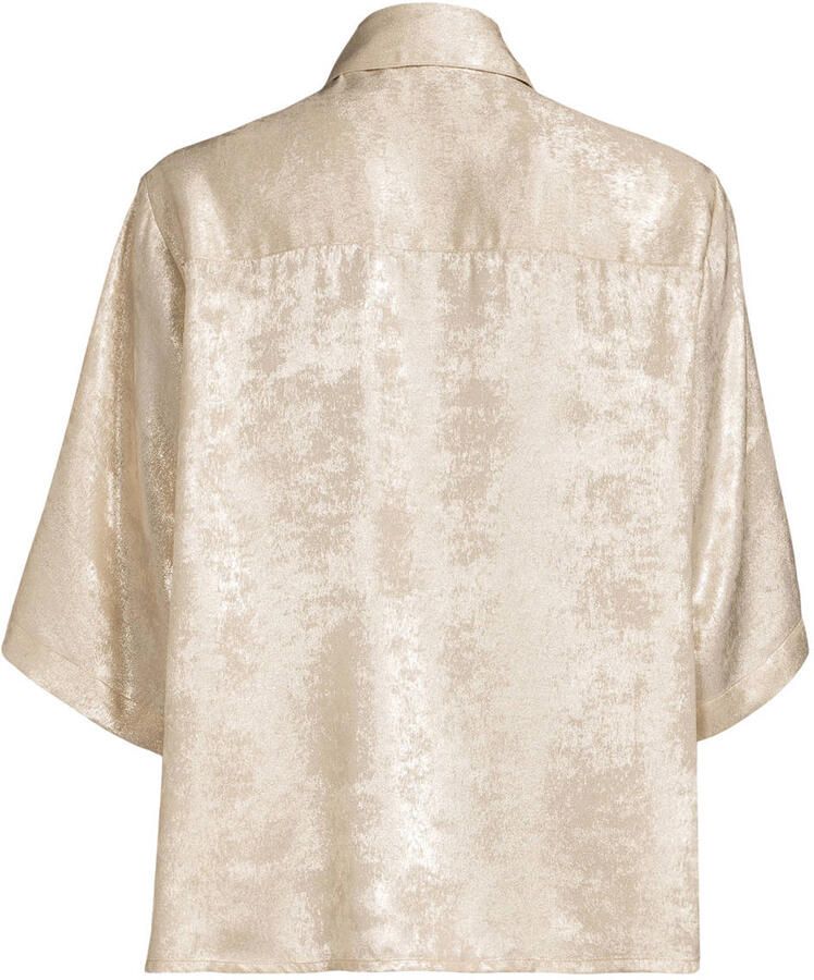 Est'Seven Glanzende blouse Alijah goud - Foto 2