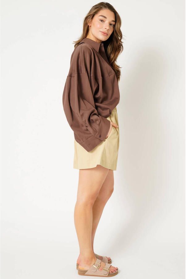 Est'seven blouse bruin - Foto 2