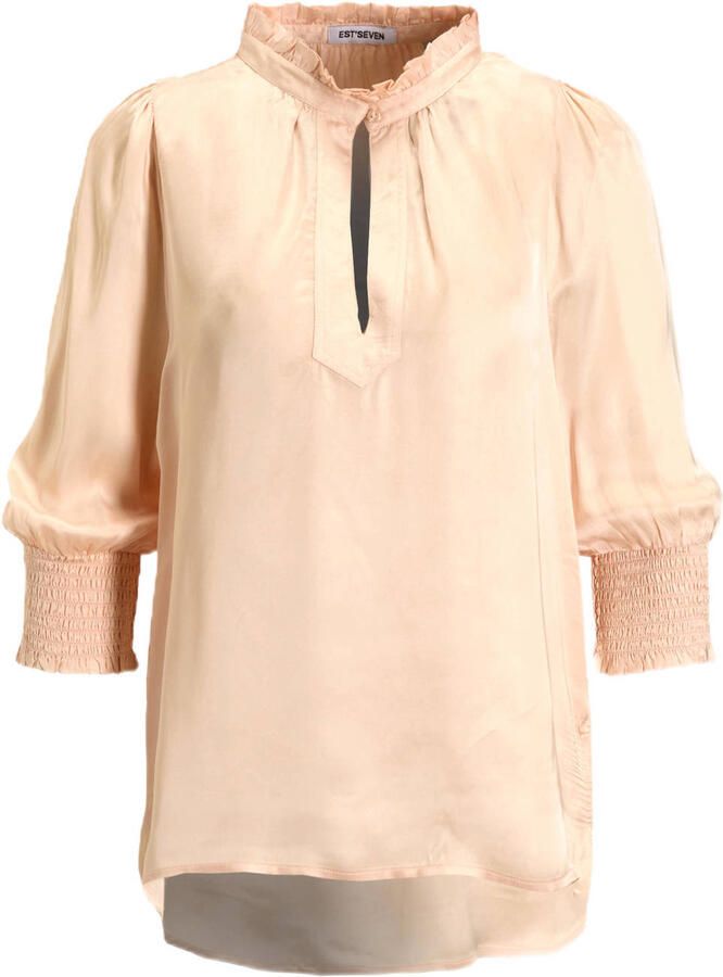 EST'SEVEN Dames Blouses Elise Blouse Lichtroze - Foto 6