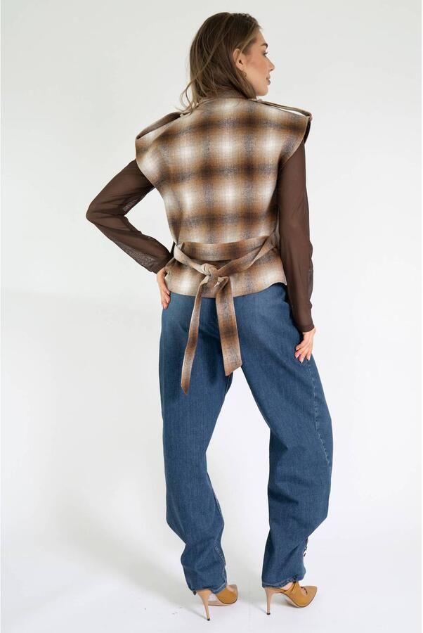 EST'SEVEN Dames Tops & T-shirts Siral Top Bruin - Foto 6