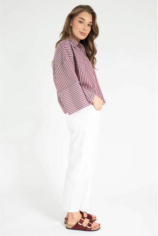 EST'SEVEN Dames Blouses Varissa Blouse Bordeaux - Foto 7