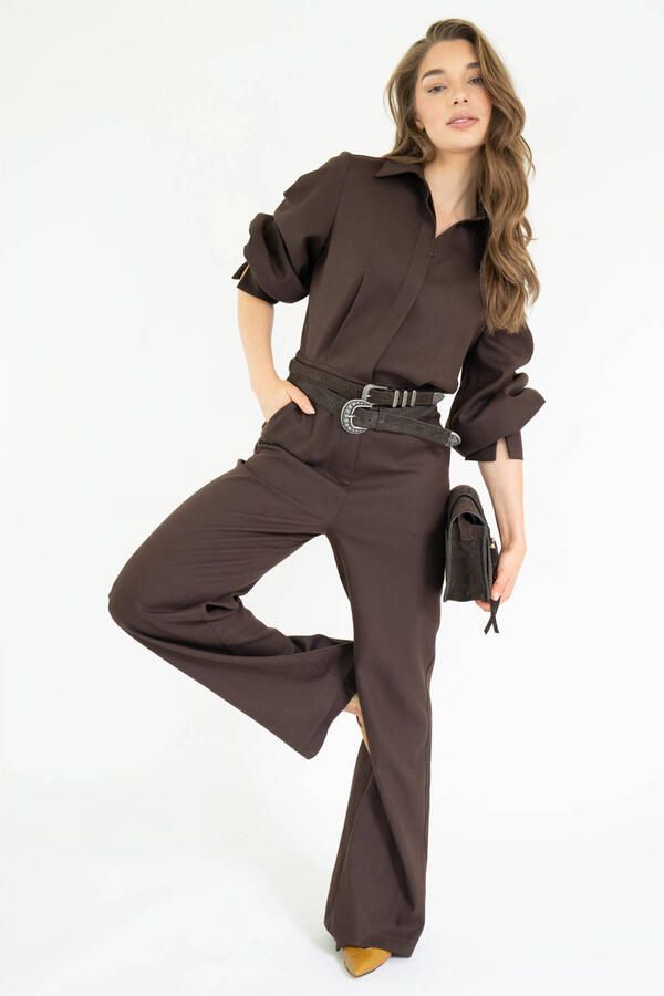 EST'SEVEN Dames Jumpsuits Imenny Jumpsuit Bruin - Foto 2