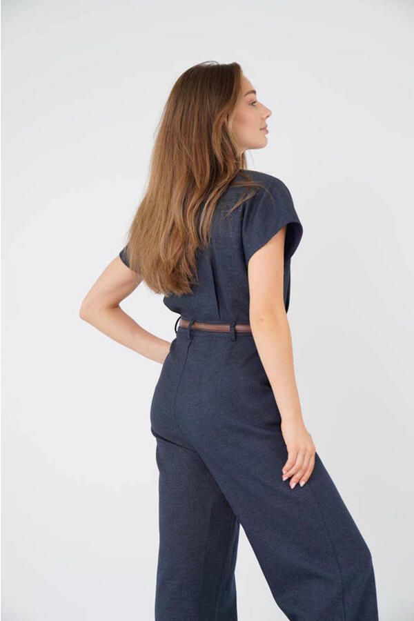 Est'Seven Jumpsuit Hailey donkerblauw
