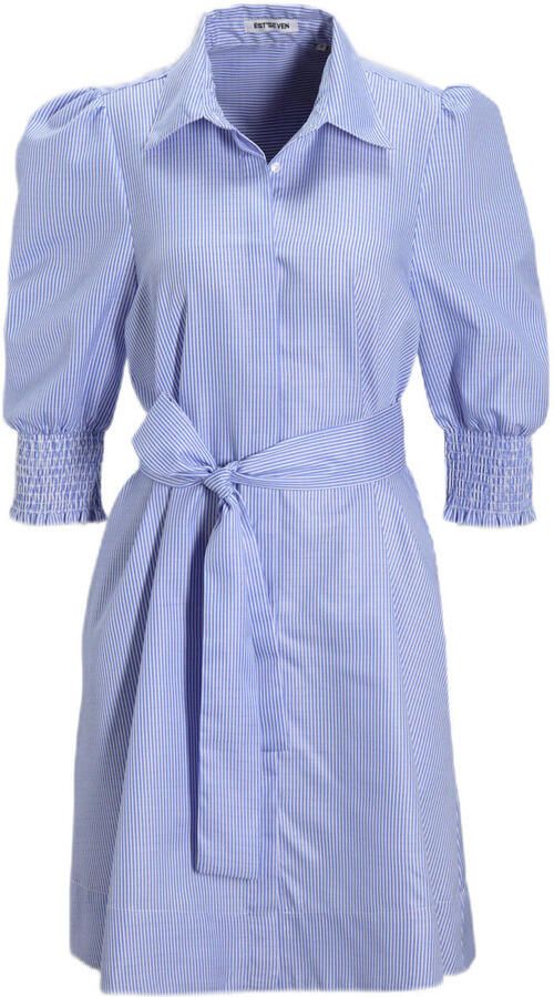 EST'SEVEN Dames Jurken Elise Dress Lichtblauw - Foto 6