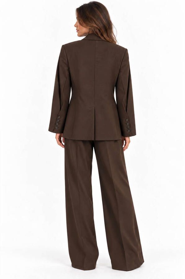 Est'seven regular fit blazer bruin - Foto 3