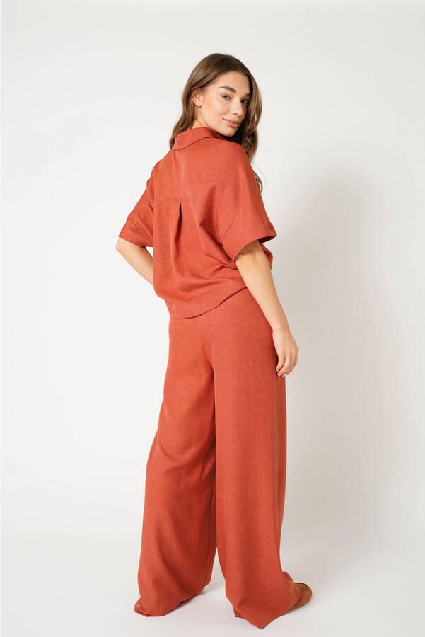 EST'SEVEN Dames Blouses Freya Top Rood - Foto 7