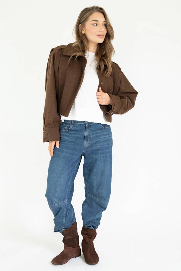 EST'SEVEN Dames Jassen Jossy Jacket Bruin - Foto 6