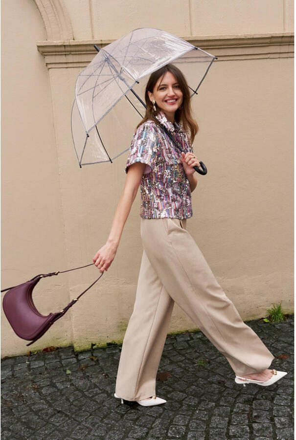 Est'seven wide leg high waist pantalon beige - Foto 2