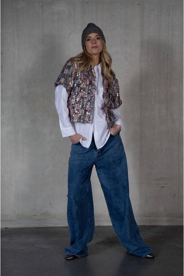 Est'seven X Ellemieke blouse wit - Foto 2