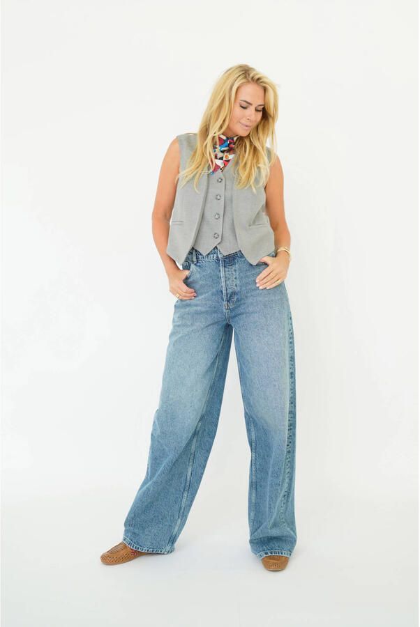 EST'SEVEN Dames Blazers Imane Singlet Grijs - Foto 7