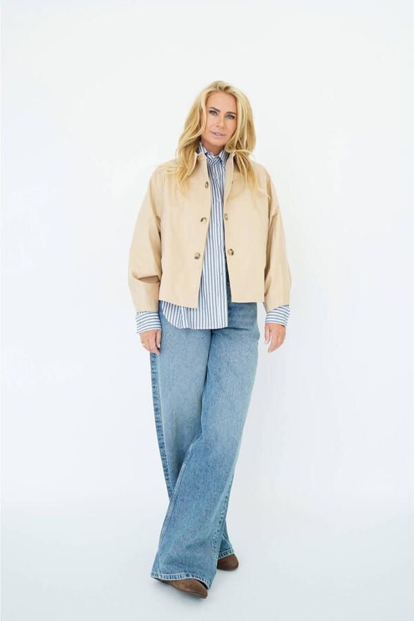 Est'seven X Ellemieke trenchcoat beige