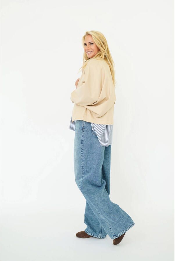 Est'seven X Ellemieke trenchcoat beige - Foto 3