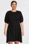 Evoked Vila Knielange PLUS SIZE jurk met ronde hals model 'DIANAN' - Thumbnail 1