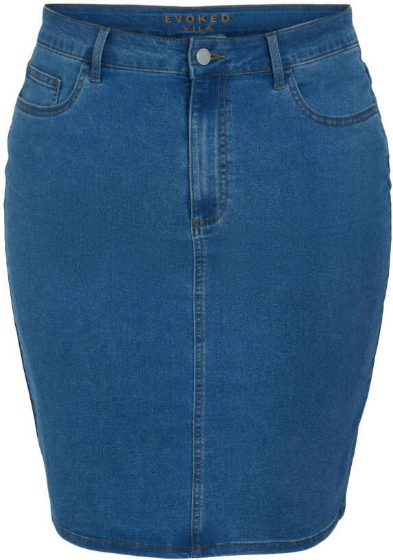 EVOKED VILA spijkerrok VIANA medium blue denim