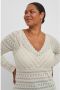 Evoked Vila PLUS SIZE blouseshirt met kant model 'CHIKKA' - Thumbnail 1