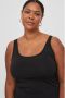 Evoked Vila PLUS SIZE tanktop met ronde hals model 'Jenni' - Thumbnail 1