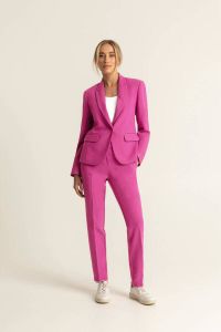 Expresso cropped straight fit pantalon roze