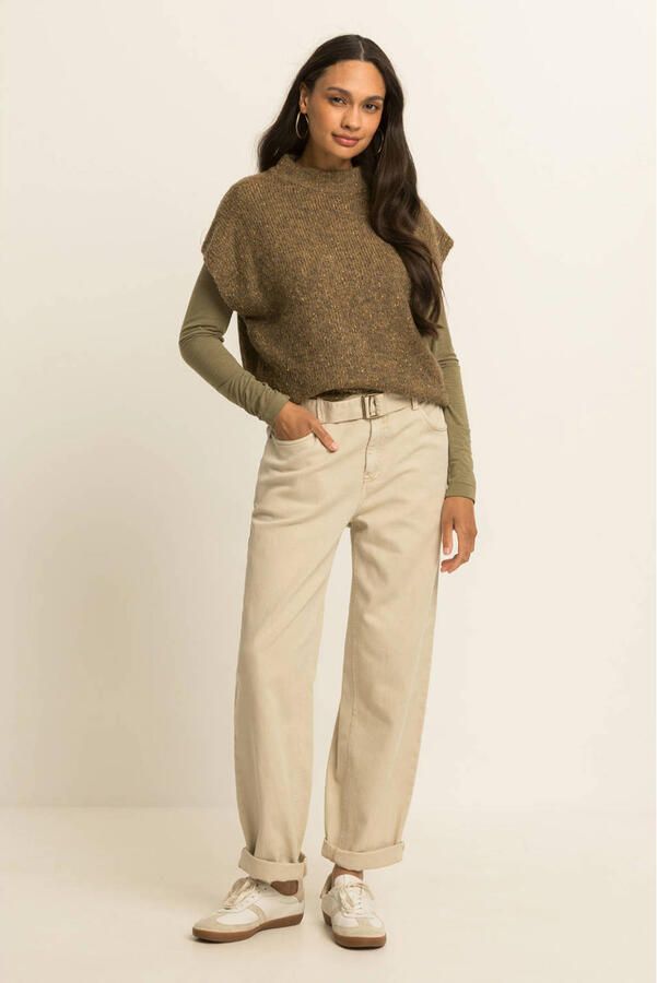 Expresso barrel jeans ecru