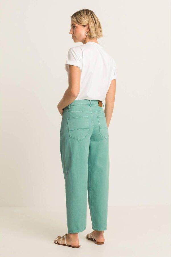 Expresso barrel jeans mintgroen - Foto 3