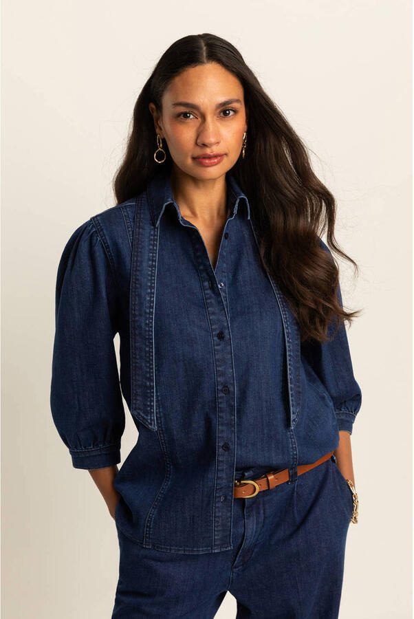 Expresso blouse dark blue denim