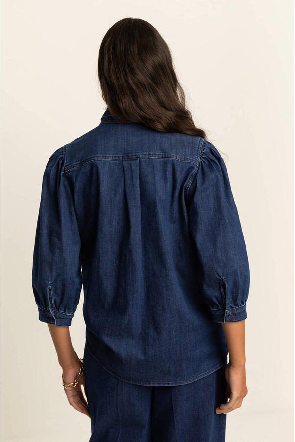 Expresso blouse dark blue denim - Foto 3