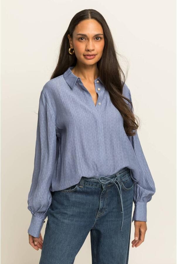 Expresso blouse grijsblauw