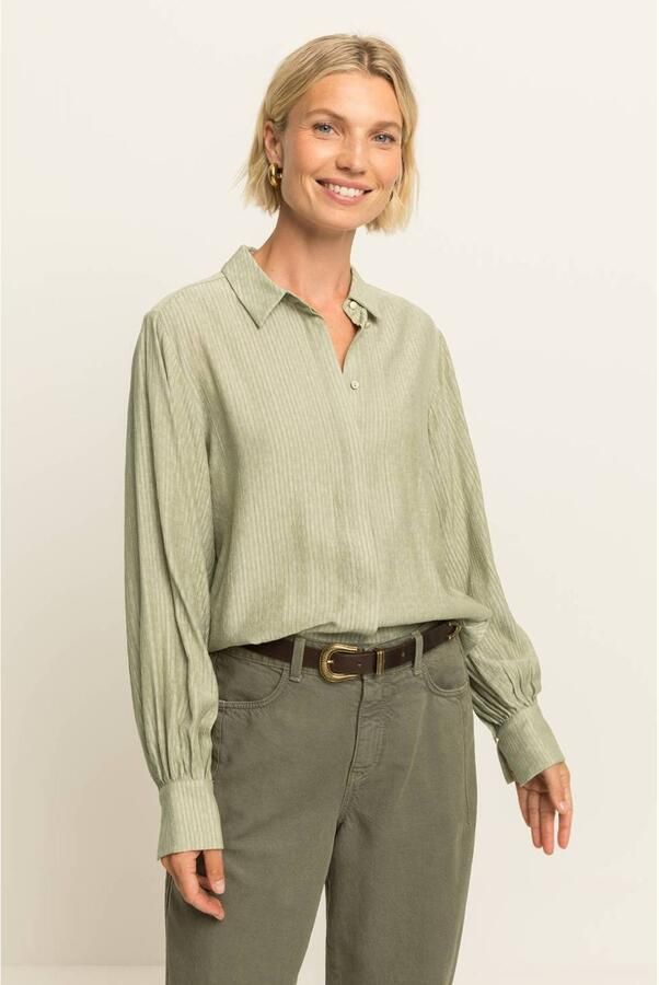 Expresso blouse lichtgroen