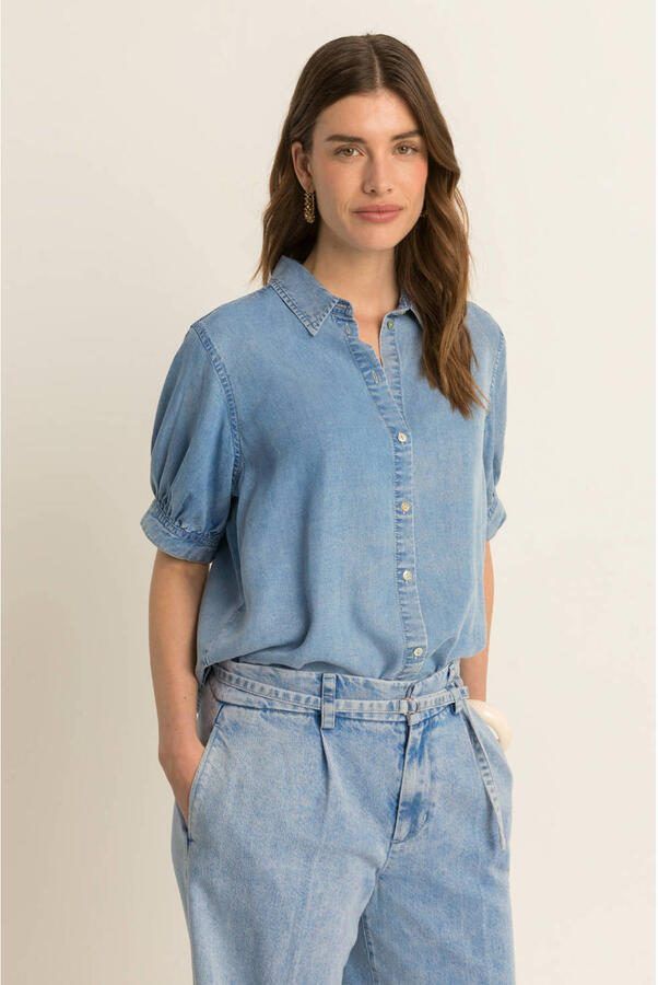 Expresso blouse light blue denim