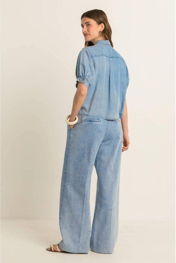 Expresso blouse light blue denim - Foto 3