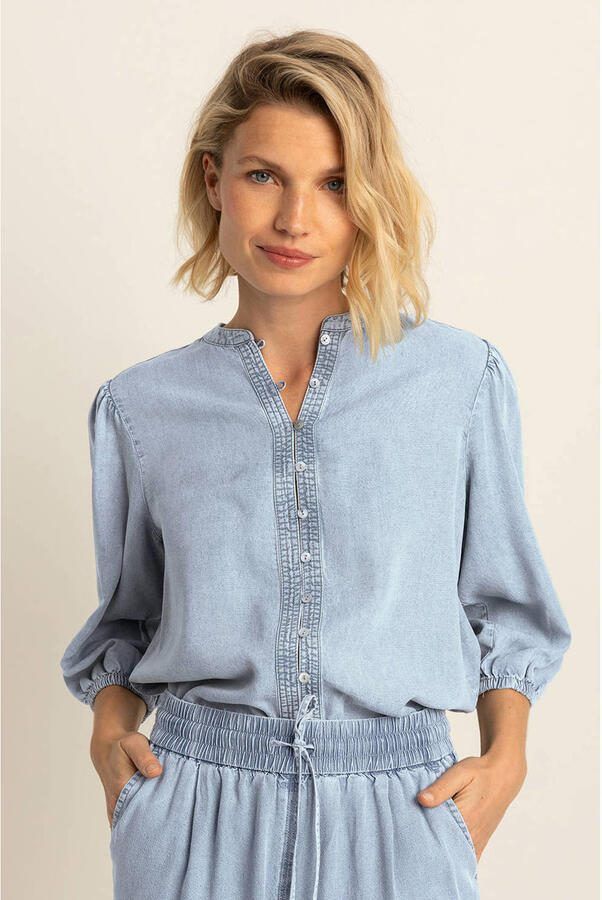 Expresso blouse light blue denim