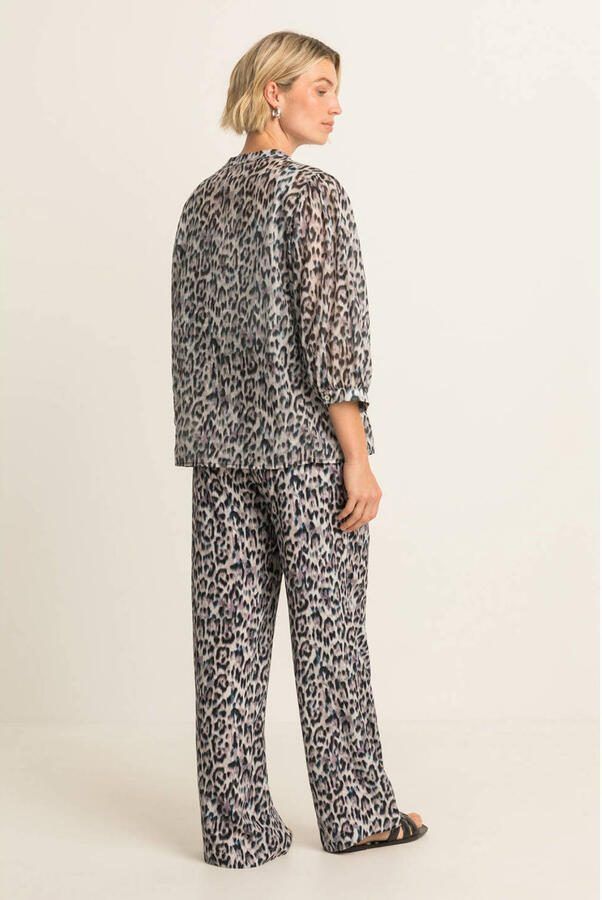 Expresso blouse met dierenprint multi - Foto 3