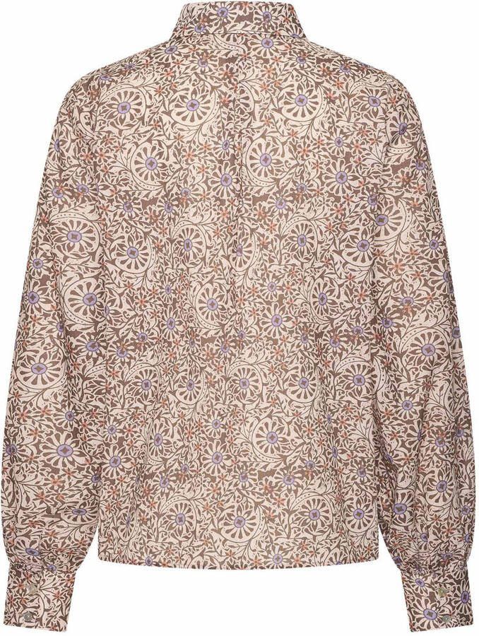 Expresso blouse met paisley print lila
