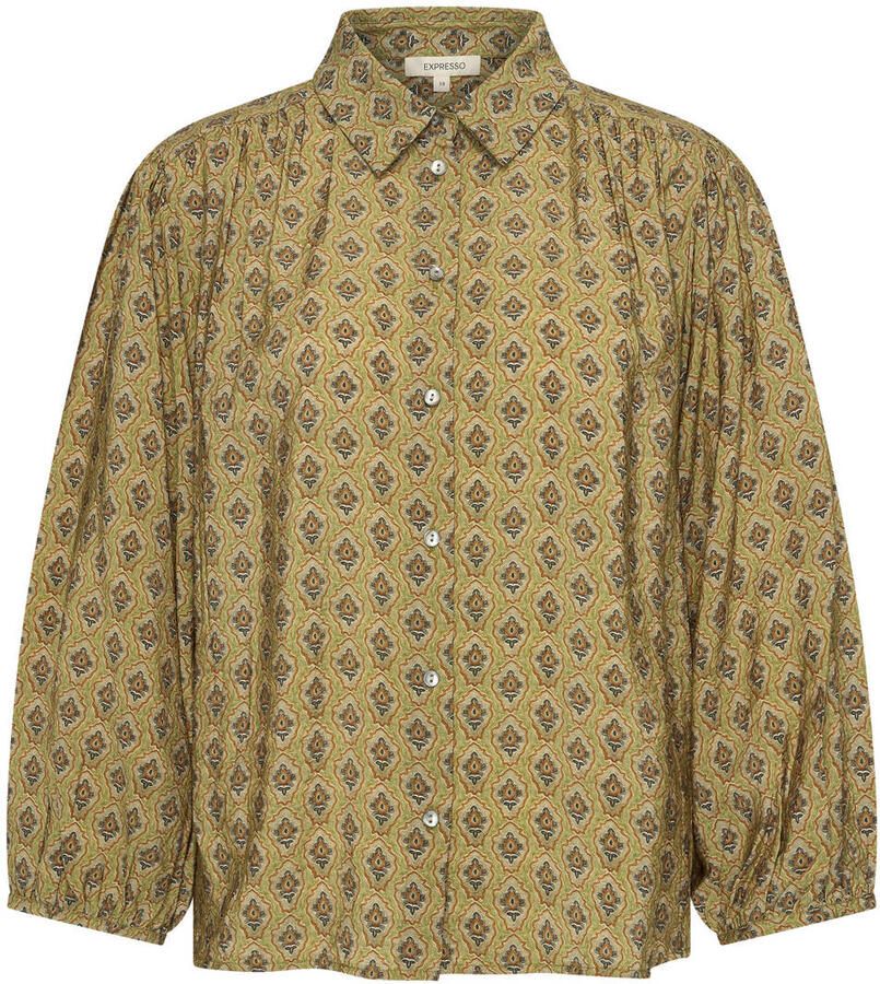Expresso blouse met print groen - Foto 2