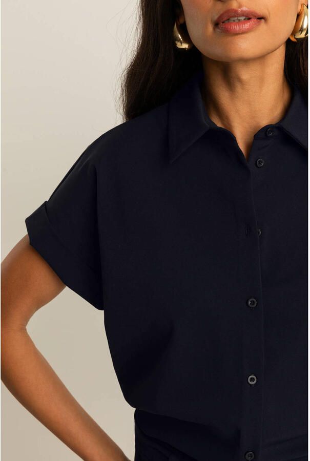 Expresso blouse zwart travelstof - Foto 3