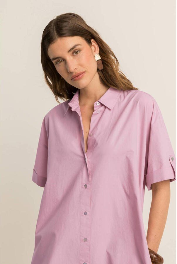 Expresso blousejurk lichtroze