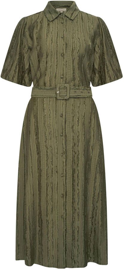 Expresso blousejurk olijfgroen - Foto 3
