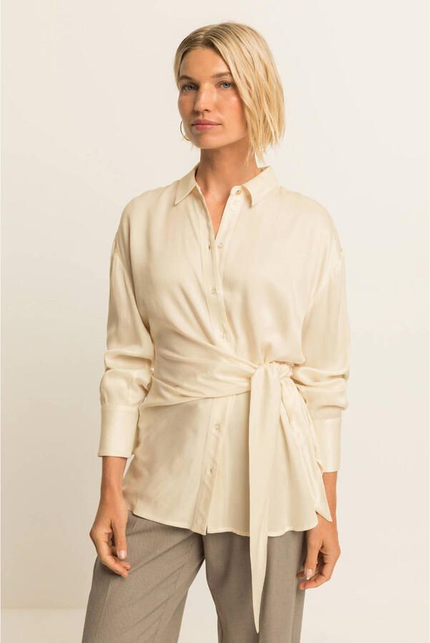 Expresso cupro blouse beige