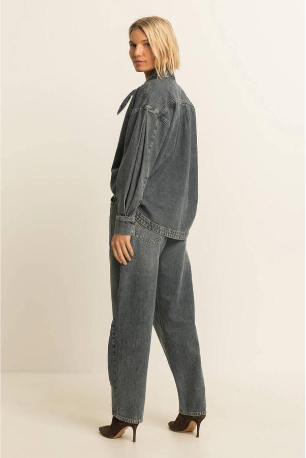Expresso denim blouse mediumblauw - Foto 3