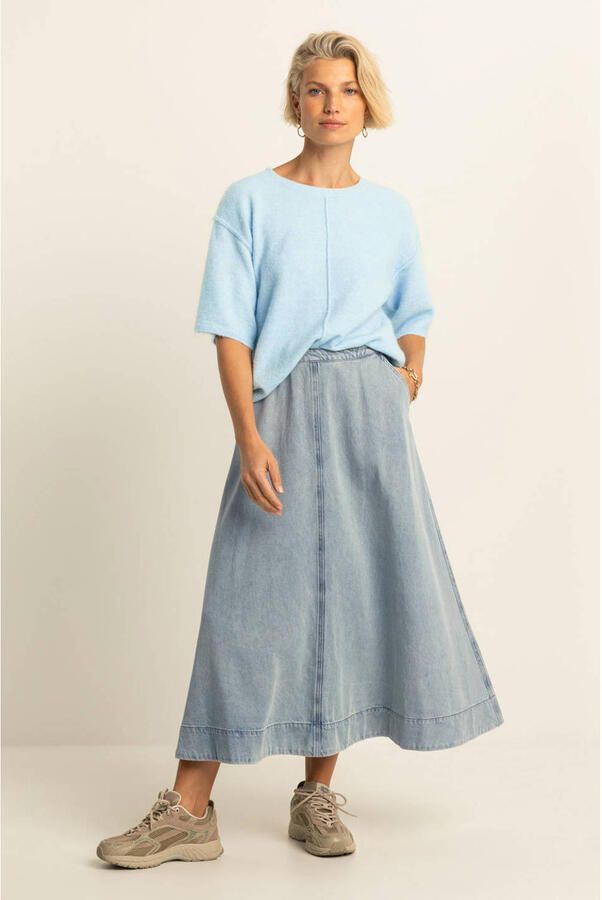 Expresso denim spijkerrok light blue denim