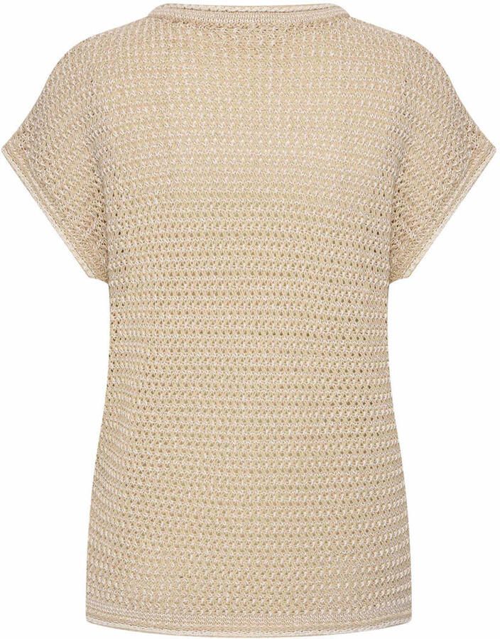 Expresso fijngebreide top beige - Foto 2
