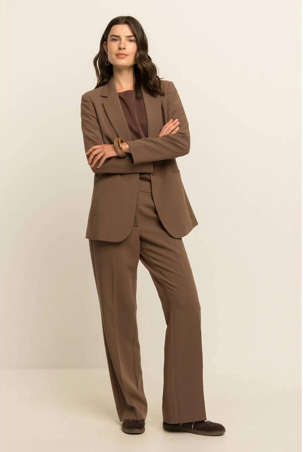 Expresso flared broek bruin