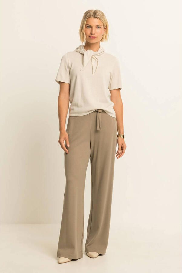 Expresso flared broek taupe - Foto 3