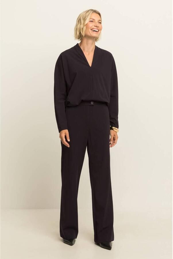 Expresso flared broek zwart