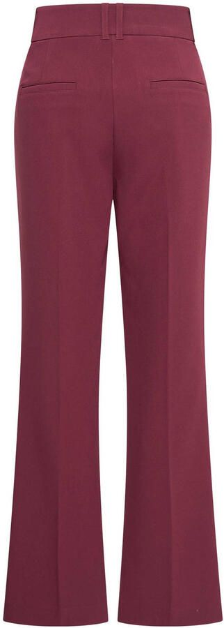 Expresso flared high waist pantalon donkerrood - Foto 3