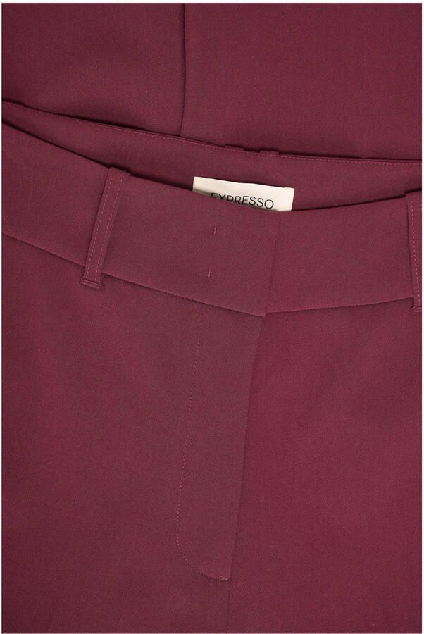 Expresso flared high waist pantalon donkerrood - Foto 2