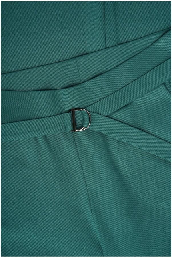 Expresso flared regular waist broek donkergroen