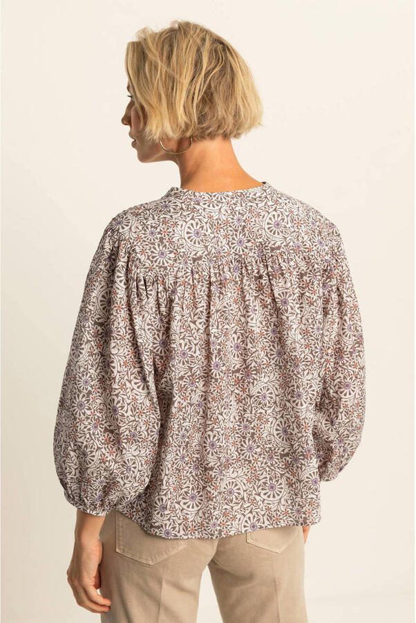 Expresso gebloemde blouse lila - Foto 2