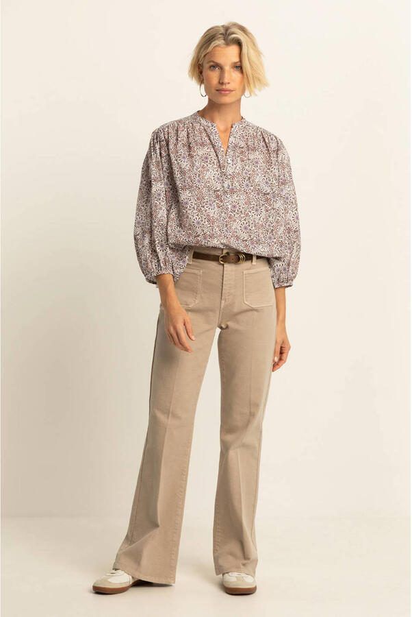Expresso gebloemde blouse lila - Foto 3